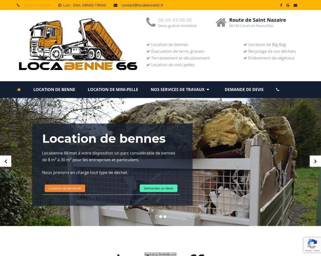 Locabenne - Location de bennes dans le 66