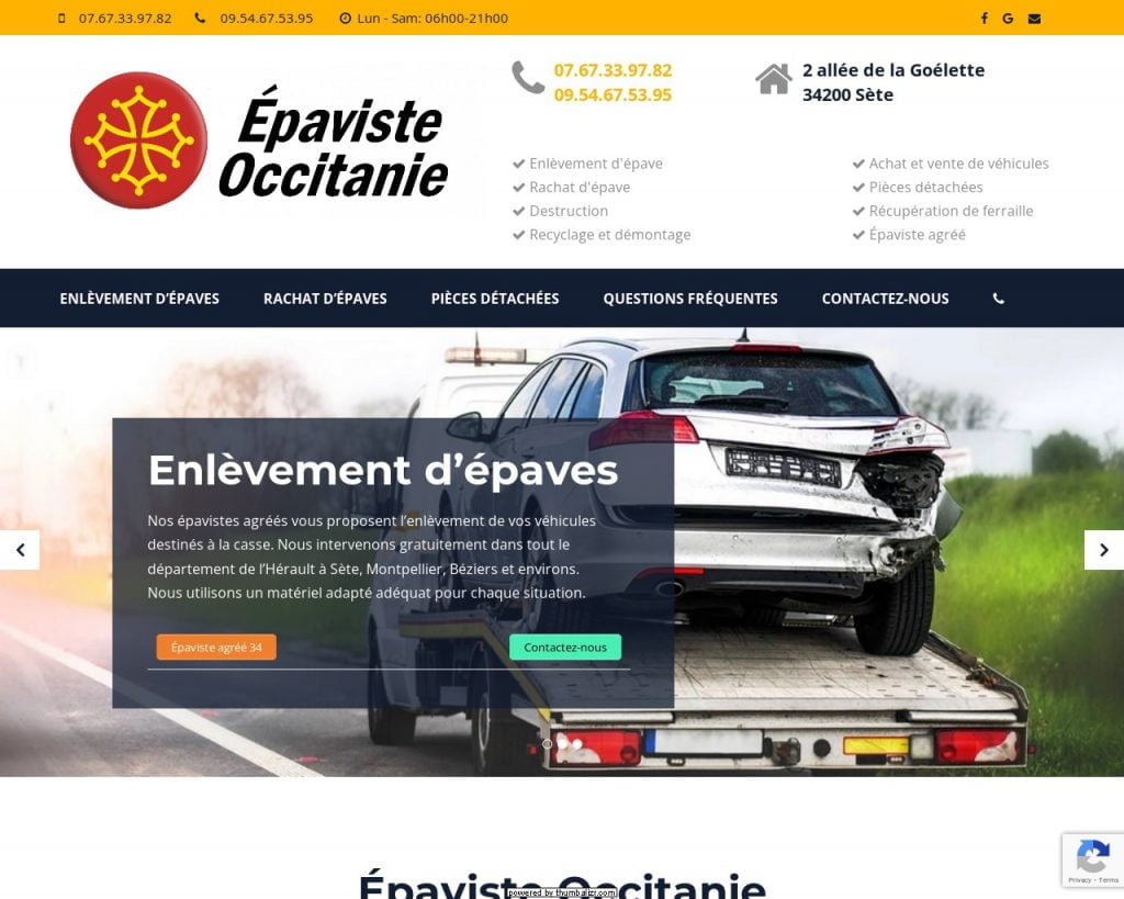 Épaviste dans le 34