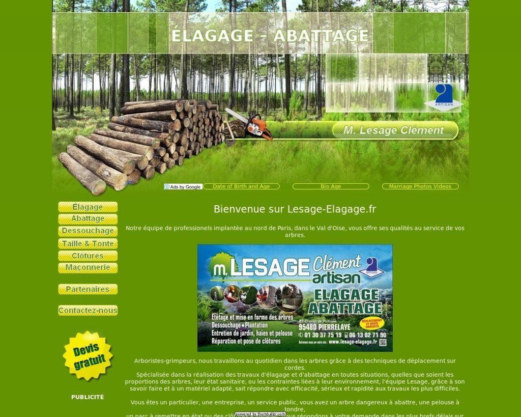 Entreprise d'élagage à Pierrelaye