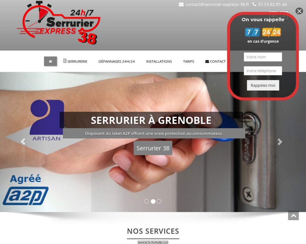 Serrurier dans le 38